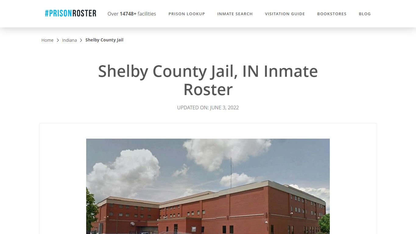 Shelby County Jail, IN Inmate Roster - Prisonroster